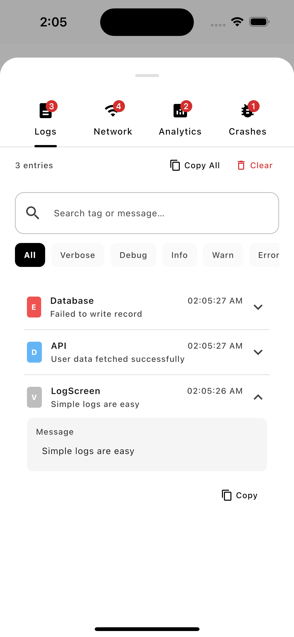AELog Logs